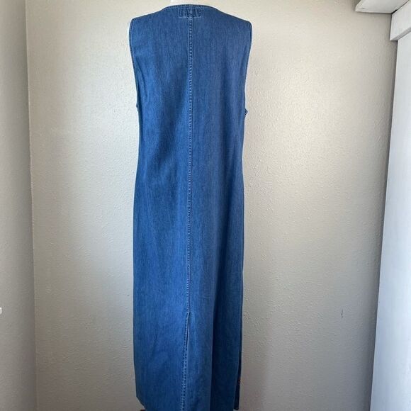 Life Style Denim Floral Maxi Skirt Size M EUC - Picture 8 of 11